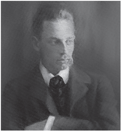 Raimer Maria Rilke pintado por su cu&ntilde;ado Helmuth Westhoff (1903).