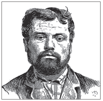 Retrato de Michel Campi para un peri&oacute;dico, por un artista contempor&aacute;neo.