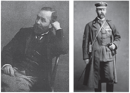 Fotograf&iacute;as de los hermanos m&eacute;dicos de Bram Stoker.&nbsp;A) Sir William Thornley Stoker (1845-1912) (obituario publicado&nbsp;en el British Medical Journal) y B) el mayor George Stoker (1854-1920), cirujano militar (www.bramstokerestate.com).