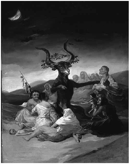 El aquelarre (1797-1798), de Francisco de Goya (1746-1828) (Museo L&aacute;zaro Galdiano, Madrid).